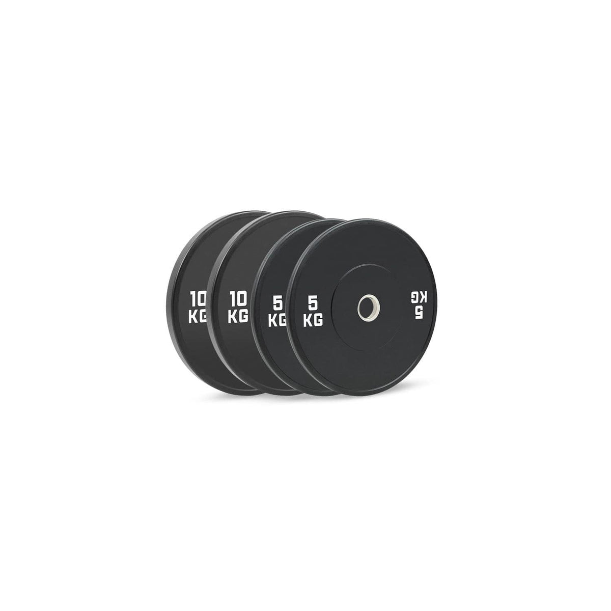 HighPowered Bumper Plates Set (Black) Intro (30 kg) kaufen bei haghpowered.com