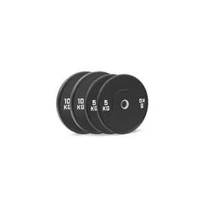 HighPowered Bumper Plates Set (Black) Intro (30 kg) kaufen bei haghpowered.com
