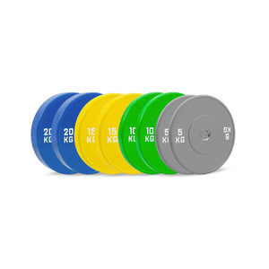 HighPowered Bumper Plates Set (Olympic) Advanced (100 kg) kaufen bei haghpowered.com