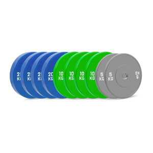 HighPowered Bumper Plates Set (Olympic) Elite (130 kg) kaufen bei haghpowered.com
