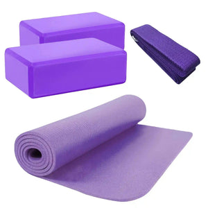 Fitness- und Yoga-Set (1x Matte, 2x Block, 1x Strap) kaufen -  HighPowered Mobility Set  - Fitness Onlineshop