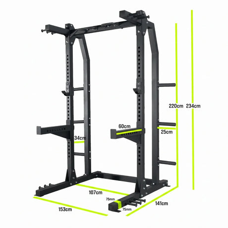 Heavy Half Rack mit Klimmzugstange kaufen -  HighPowered Squat Racks  - Fitness Onlineshop