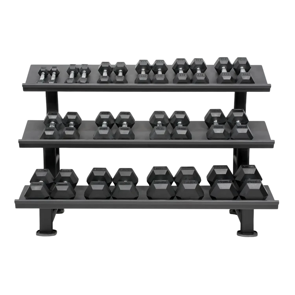 Hexagon Dumbbell Set (Kurzhanteln) 1-20kg (14 Paare) mit Storage Rack kaufen -  HighPowered Kurzhantel Sets  - Fitness Onlineshop
