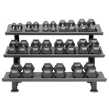 Hexagon Dumbbell Set (Kurzhanteln) 3-30kg (12 Paare) mit Storage Rack kaufen -  HighPowered Kurzhantel Sets  - Fitness Onlineshop