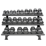 Hexagon Dumbbell Set (Kurzhanteln) 5-40kg (12 Paare) mit Storage Rack kaufen -  HighPowered Kurzhantel Sets  - Fitness Onlineshop