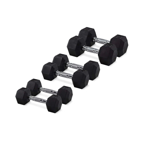 HighPowered Hexagon Dumbbell Set (Kurzhanteln) Beginner (44 kg gesamt) kaufen bei haghpowered.com