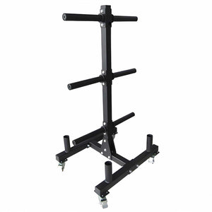 HighPowered Hantelscheibenständer Easy-Roll (mit 4x Stangenhalter) kaufen bei haghpowered.com