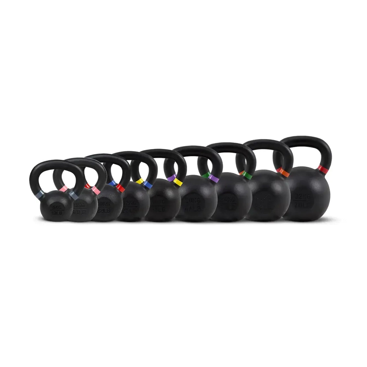 Powder-Coated Kettlebell Set Advanced (9 Kettlebells 6-32kg) kaufen -  HighPowered Kettlebell Sets  - Fitness Onlineshop