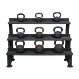 Powder-Coated Kettlebell Set Advanced (9 Kettlebells 6-32kg) mit Storage Rack kaufen -  HighPowered Kettlebell Sets  - Fitness Onlineshop