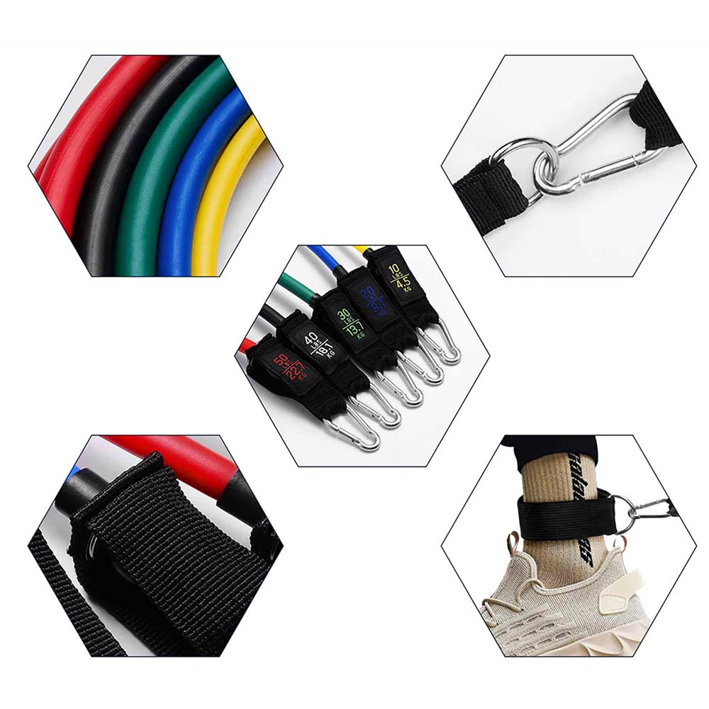 HighPowered Resistance Band Set 11-teilig (bis 68 kg Widerstand) kaufen bei haghpowered.com