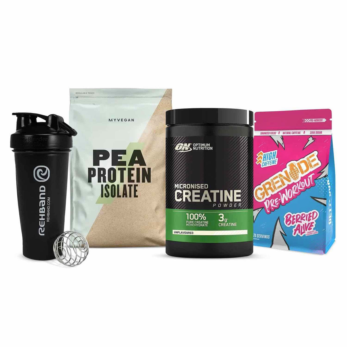 HighPowered Vegan Muscle Starter Pack (Ultimate) Unflavored Berried Alive kaufen bei haghpowered.com