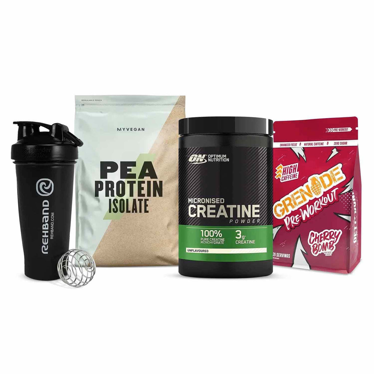 HighPowered Vegan Muscle Starter Pack (Ultimate) Unflavored Cherry Bomb kaufen bei haghpowered.com