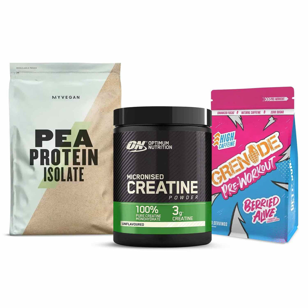 HighPowered Vegan Strength Pack Unflavored Berried Alive kaufen bei haghpowered.com