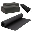 HighPowered Yoga-Set (1x Yoga-Matte, 2x Block, 1x Strap) Schwarz kaufen bei haghpowered.com