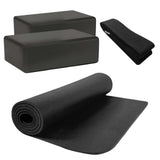 HighPowered Fitness- und Yoga-Set (1x Matte, 2x Block, 1x Strap) Schwarz kaufen bei haghpowered.com