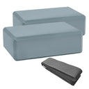 HighPowered Yoga Set (2x Block, 1x Strap) Grau kaufen bei haghpowered.com