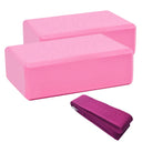 HighPowered Yoga Set (2x Block, 1x Strap) Pink kaufen bei haghpowered.com