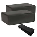HighPowered Yoga Set (2x Block, 1x Strap) Schwarz kaufen bei haghpowered.com