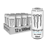 Monster Energy Monster Ultra Energy Drink (Zero Sugar) 12 x 500 ml White (Citrus) kaufen bei haghpowered.com