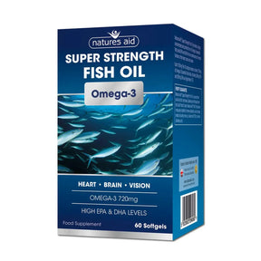 Natures Aid Super Strength Fish Oil 1200mg (Omega 3) 60 Softgels kaufen bei haghpowered.com