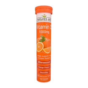 Natures Aid Vitamin C Brausetabletten (1000 mg Mega Formula) 20 Tabs kaufen bei haghpowered.com