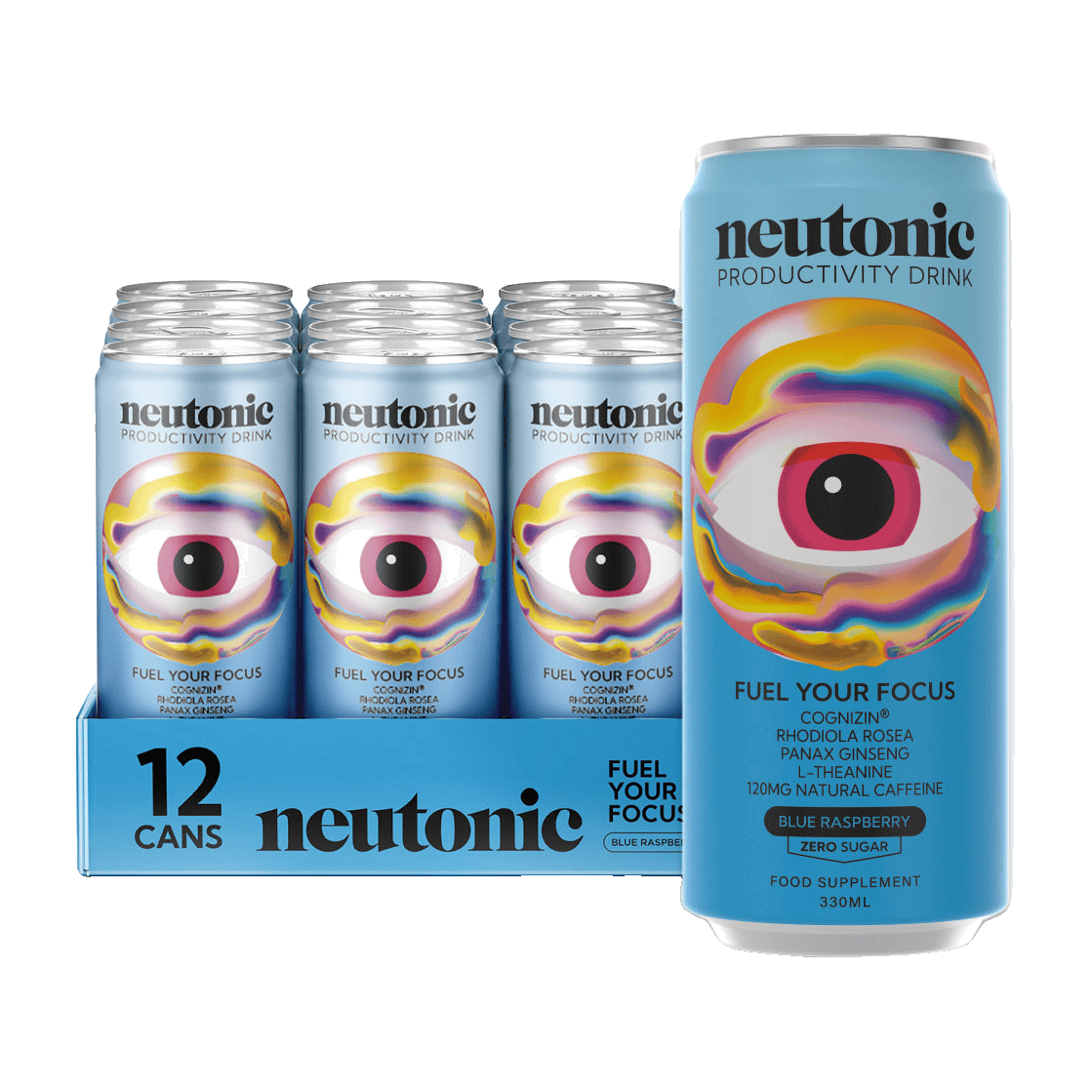 Neutonic Productivity Drink 12 x 330 ml / Blue Raspberry kaufen -  Neutonic Energiedrinks  - Fitness Onlineshop