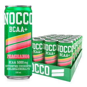 NOCCO BCAA+ Drink (koffeinfrei) 24 x 330 ml / Peachango kaufen -  NOCCO BCAA Fertigdrinks  - Fitness Onlineshop