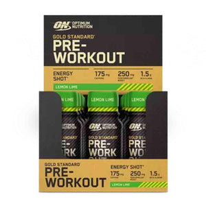 Optimum Nutrition Gold Standard Pre-Workout Energy Shot 12 x 60 ml Lemon & Lime kaufen bei haghpowered.com