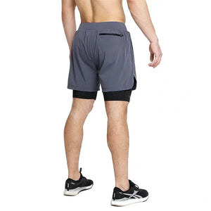 PicSil 2-in-1 Compression Shorts Man 0.1 (Kurze Kompressionshose) Grau kaufen bei haghpowered.com