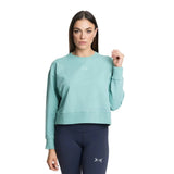Damen Jersey Stretch Crop Sweatshirt Cyan / S kaufen -  PicSil Oberteile Damen  - Fitness Onlineshop