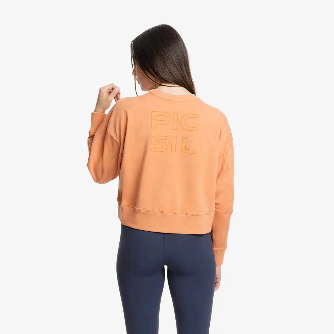 Damen Jersey Stretch Crop Sweatshirt kaufen -  PicSil Oberteile Damen  - Fitness Onlineshop