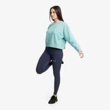 Damen Jersey Stretch Crop Sweatshirt kaufen -  PicSil Oberteile Damen  - Fitness Onlineshop