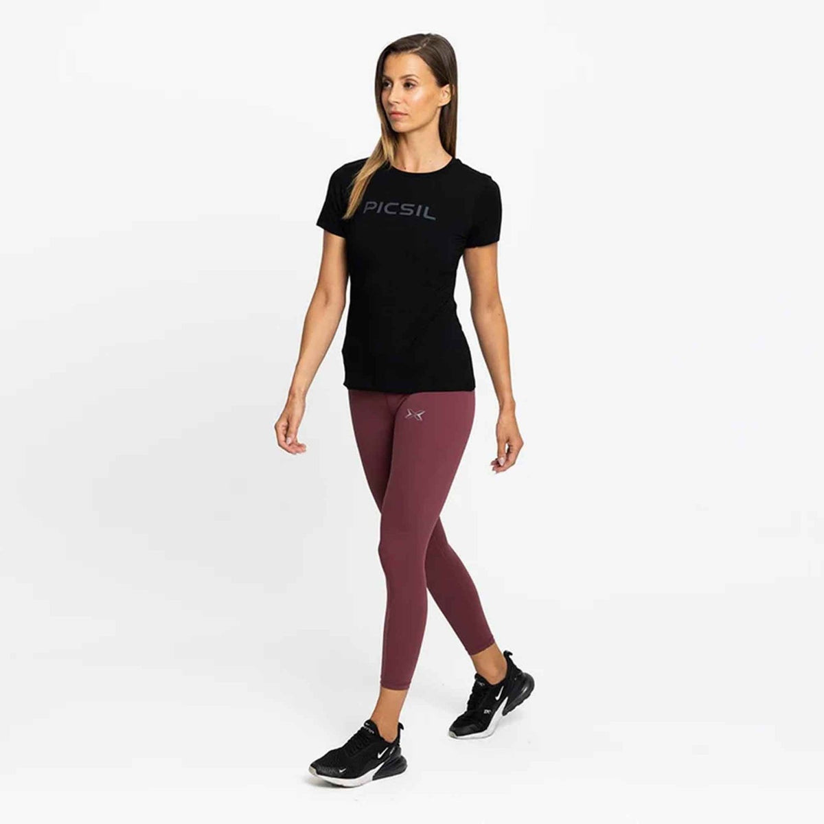 PicSil Damen Sport T-Shirt (Tee Core 0.2) Schwarz kaufen bei haghpowered.com