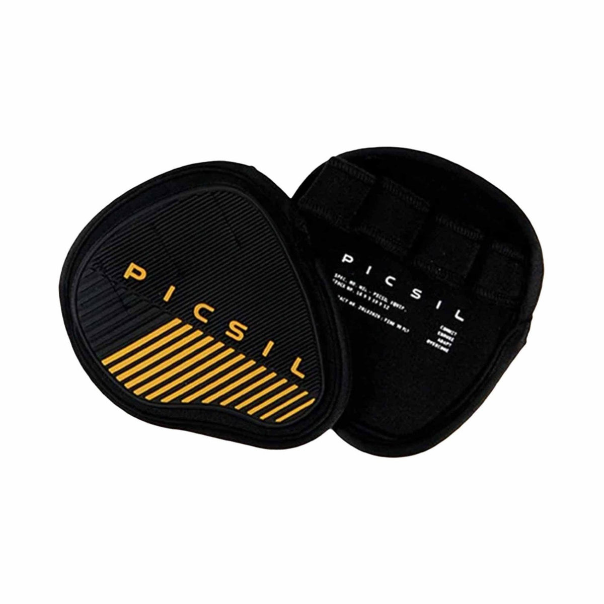 PicSil Gym Pads (Neopren Grips 4-Loch) Schwarz-Gelb kaufen bei haghpowered.com