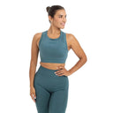 Seamless Trainingstop Damen Blau / S kaufen -  PicSil Oberteile Damen  - Fitness Onlineshop