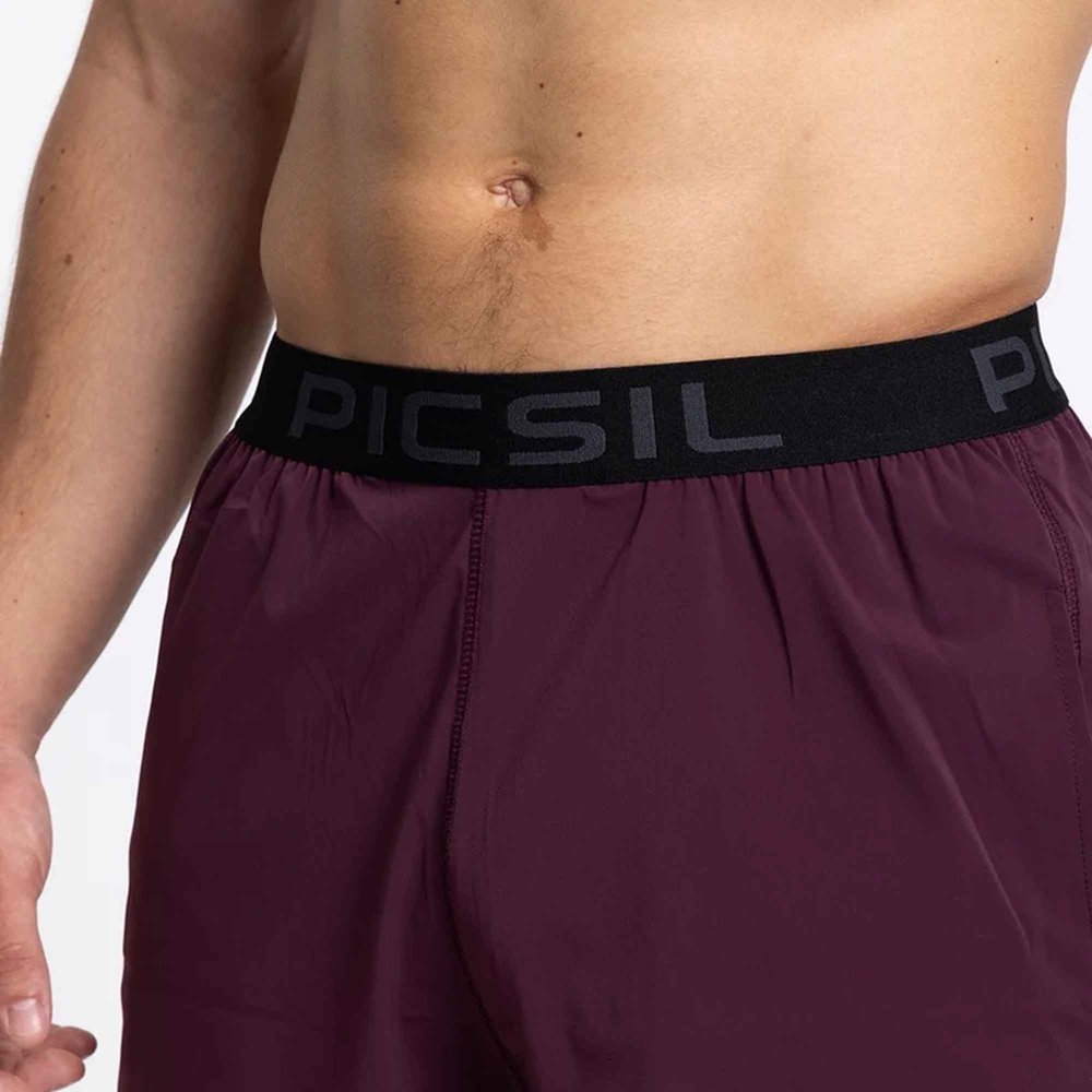 PicSil Shorts Premium Man 0.1 (Kurze Sporthose) Bordeaux kaufen bei haghpowered.com