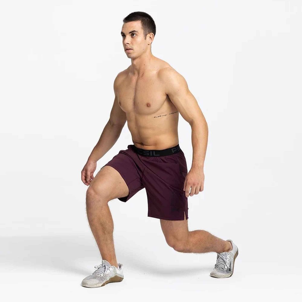 PicSil Shorts Premium Man 0.1 (Kurze Sporthose) Bordeaux kaufen bei haghpowered.com