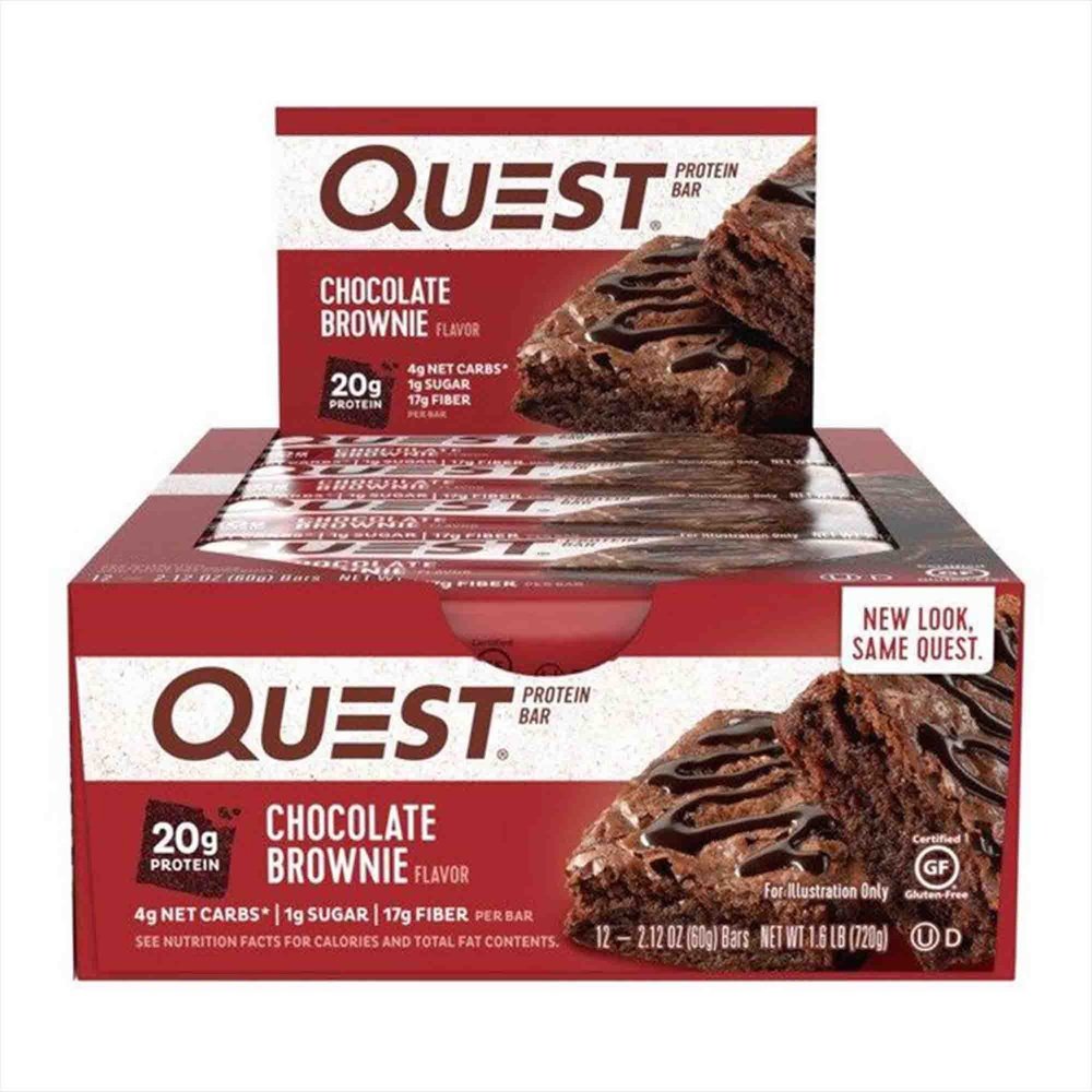 Quest Nutrition Quest Nutrition Protein Riegel 12 x 60 g Chocolate Brownie kaufen bei haghpowered.com
