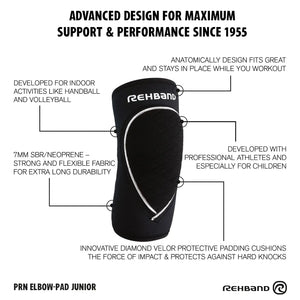 Rehband PRN Elbow Pad Junior Schwarz kaufen bei haghpowered.com