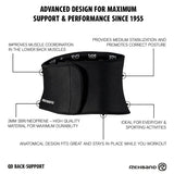 Rehband QD Back Support 3 mm Schwarz kaufen bei haghpowered.com