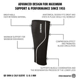 Rehband QD Shin & Calf Sleeve 3 mm Schwarz kaufen bei haghpowered.com