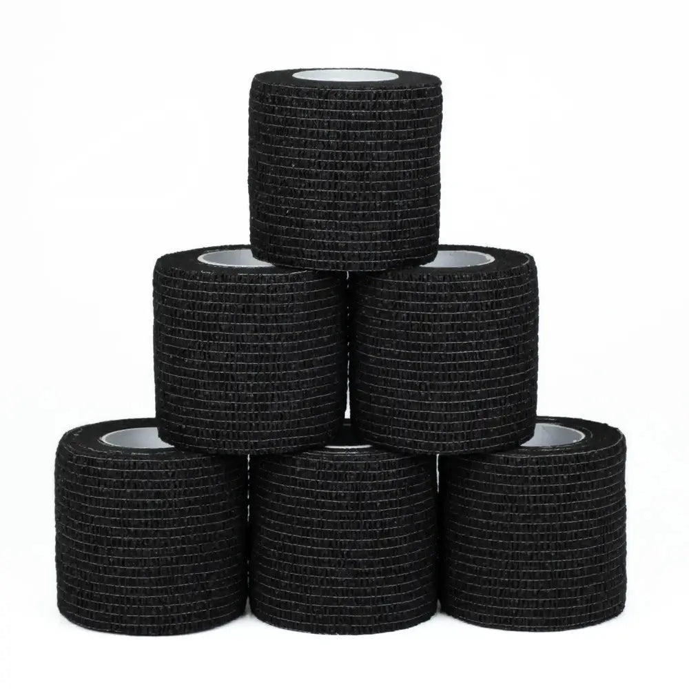 Rehband RX Athletic Cohesive Bandagentape (6 Rollen) Schwarz kaufen bei haghpowered.com