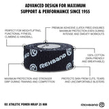 Rehband RX Athletic Power-Wrap 25 mm x 3 Rollen (Gewichtheberband) Schwarz kaufen bei haghpowered.com