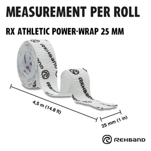 Rehband RX Athletic Power-Wrap 25 mm x 3 Rollen (Gewichtheberband) Weiss kaufen bei haghpowered.com