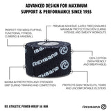 Rehband RX Athletic Power-Wrap 38 mm x 3 Rollen (Gewichtheberband) Schwarz kaufen bei haghpowered.com