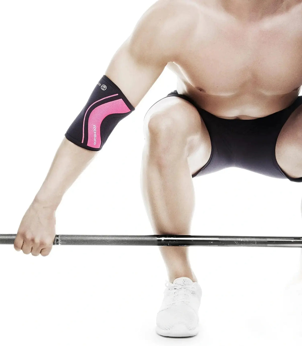 Rehband RX Elbow Sleeve 5 mm (Ellenbogenbandage) Pink-Schwarz kaufen bei haghpowered.com