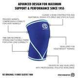 Rehband RX Original "V" Knee Sleeve 7 mm Blau kaufen bei haghpowered.com