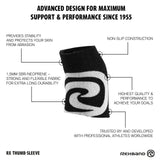 Rehband RX Thumb Sleeves 1.5 mm (Daumenbandagen Paar) Schwarz kaufen bei haghpowered.com