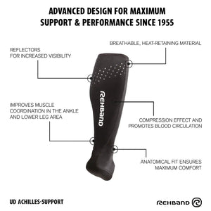 Rehband UD Achilles Support 1.5 mm Schwarz kaufen bei haghpowered.com