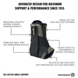 Rehband UD Lace-Up Ankle Support Schwarz kaufen bei haghpowered.com